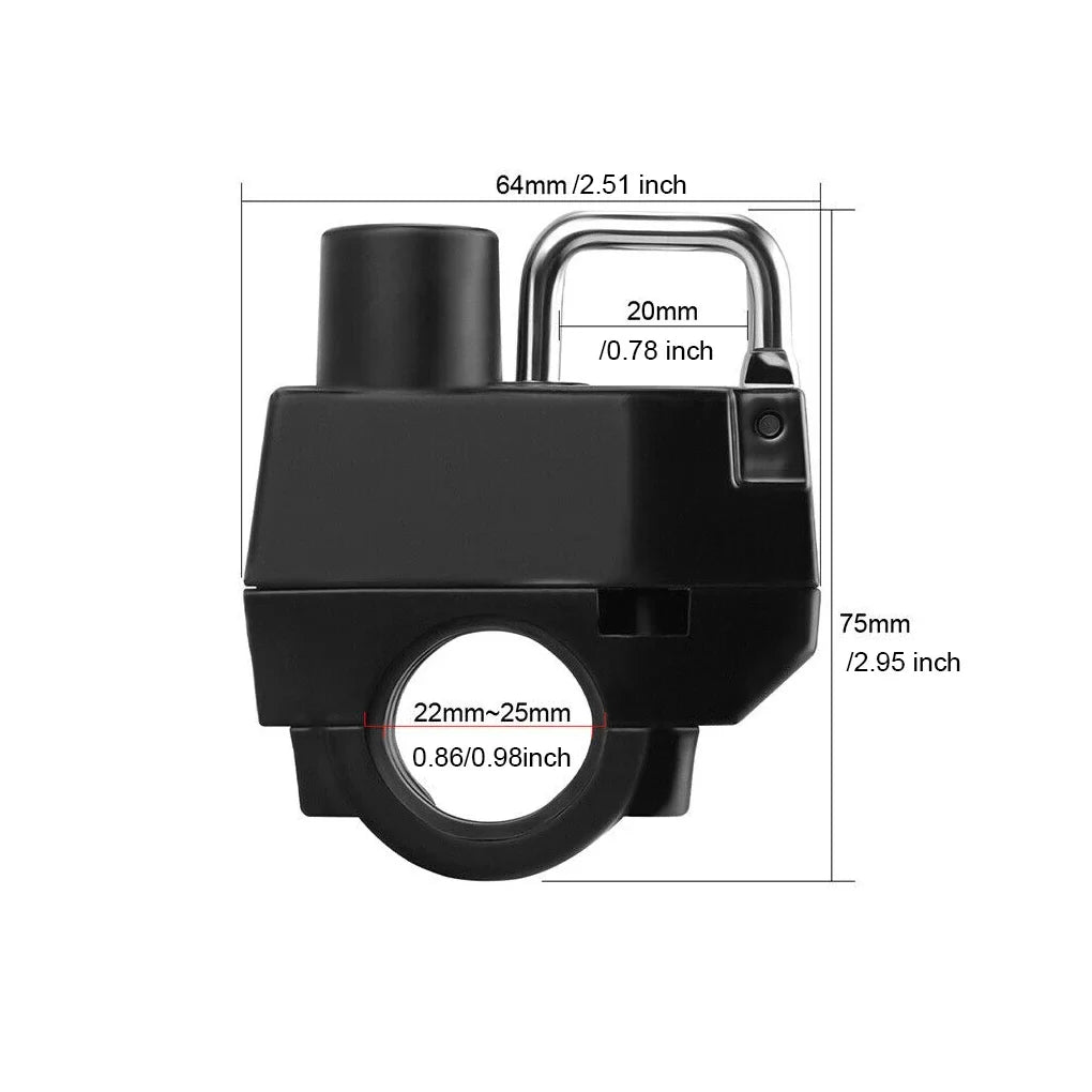 Rustproof Helmet Lock – Compact Anti-Theft Locker Device for Motorcycles, Durable & Easy to Use
