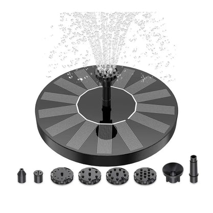 Solar Bird Bath Fountain Pump - 16cm Solar Powered 1.5W Water Pump with Free-Standing Panel