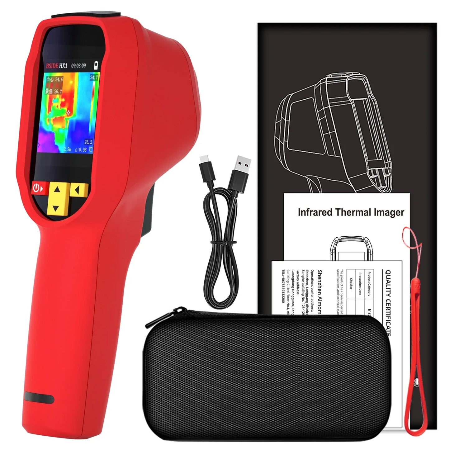 New Style Thermal Imaging Camera – 240x240 Infrared Temperature Meter for PCB Repair & Industrial Pipeline Detection