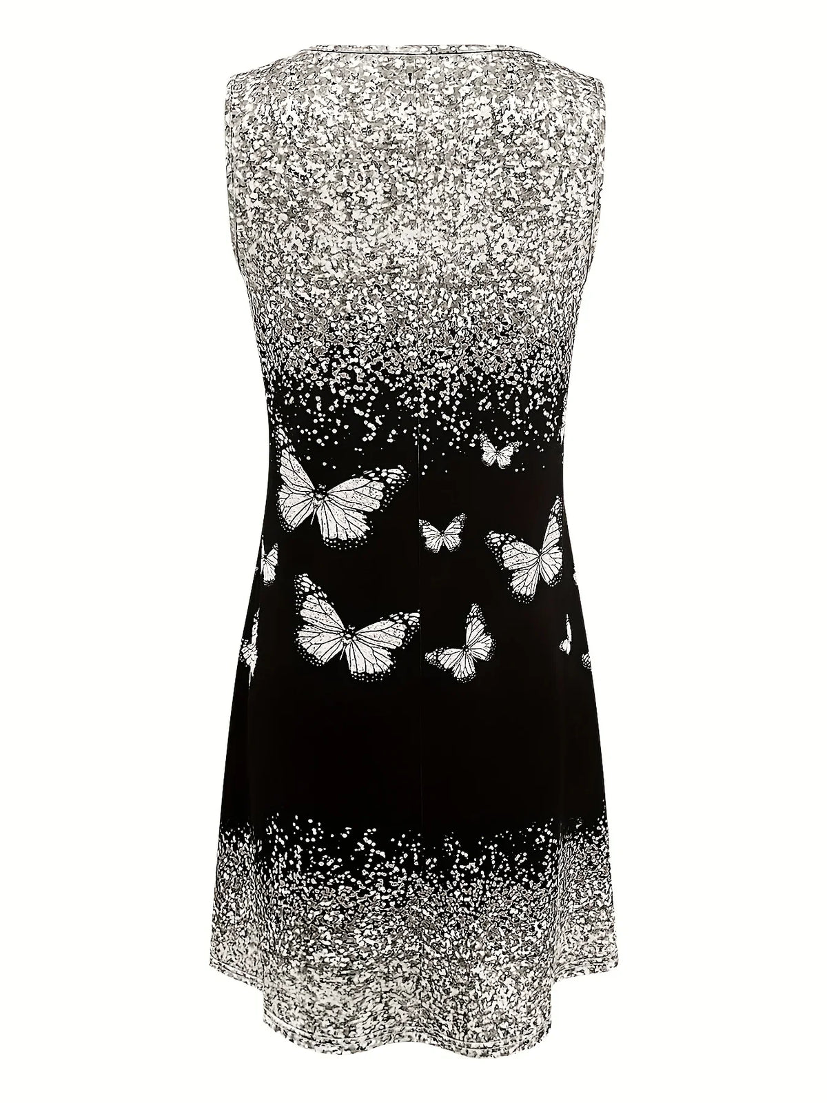 Women’s Sleeveless O-Neck Tank Dress – Sparkling Y2K Summer Casual Oversized Dress for Vacation & Travel