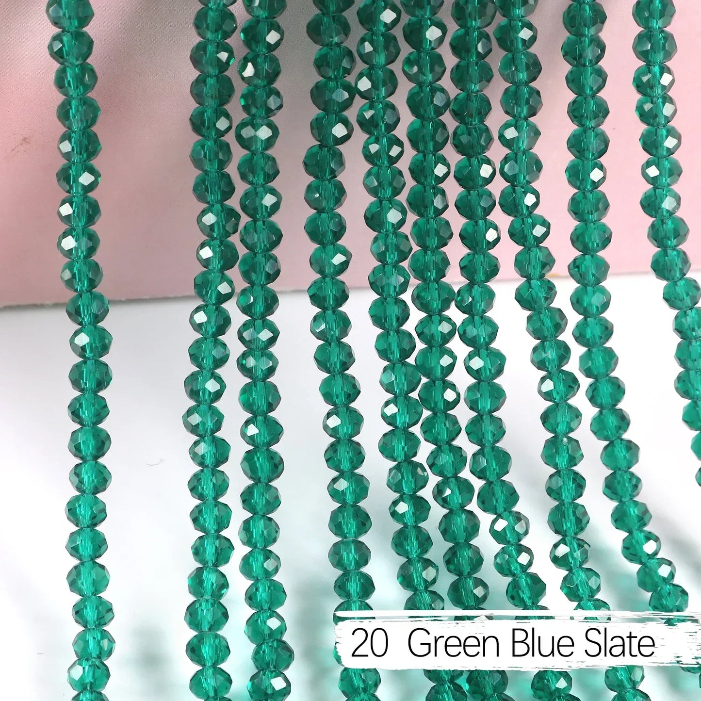 Austria Crystal Rondelle Beads - 2mm/4mm/6mm/8mm Faceted Glass Spacer Beads for DIY Jewelry & Bracelet Making