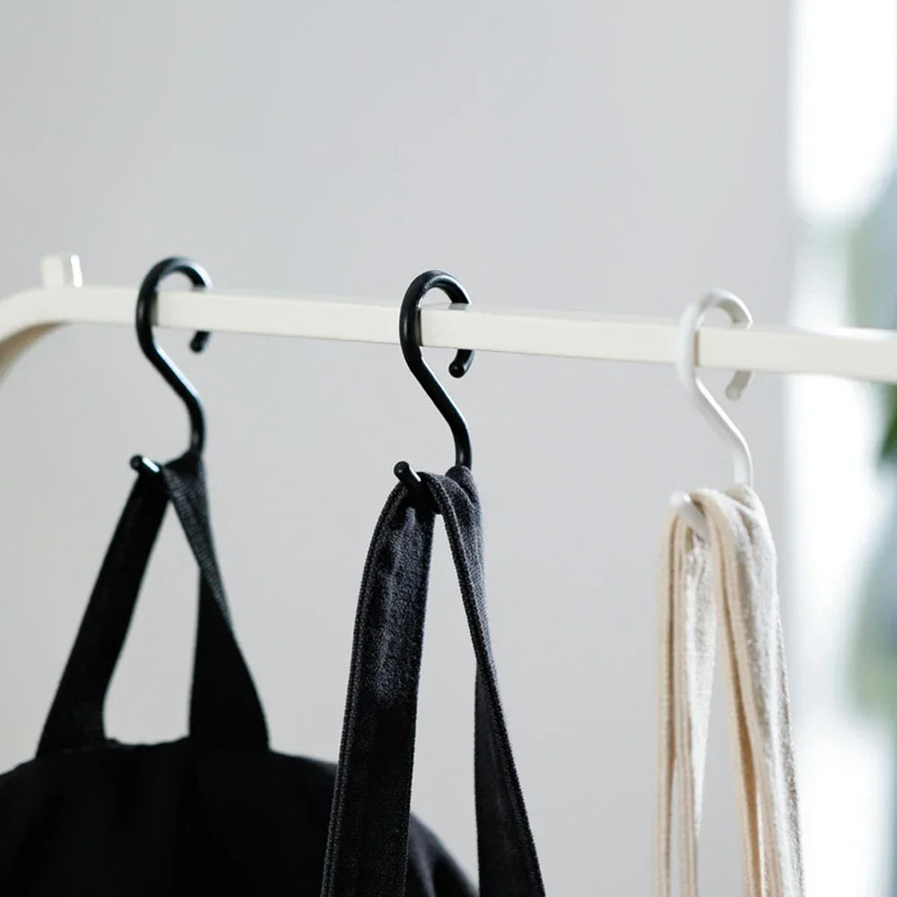 S-Shaped Multi-Purpose Hooks — Flexible Hanging Storage for Wardrobe & Kitchen Accessories
