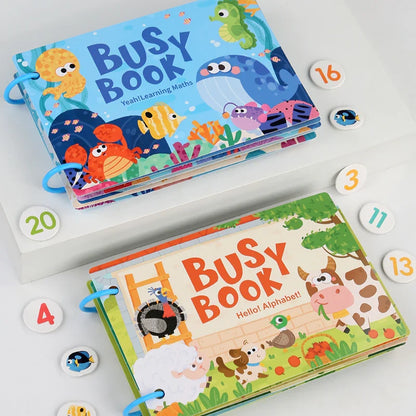 Montessori Baby Busy Book – My First Quiet Book, Early Learning Toy & Matching Game for Toddlers (2-3 Years)