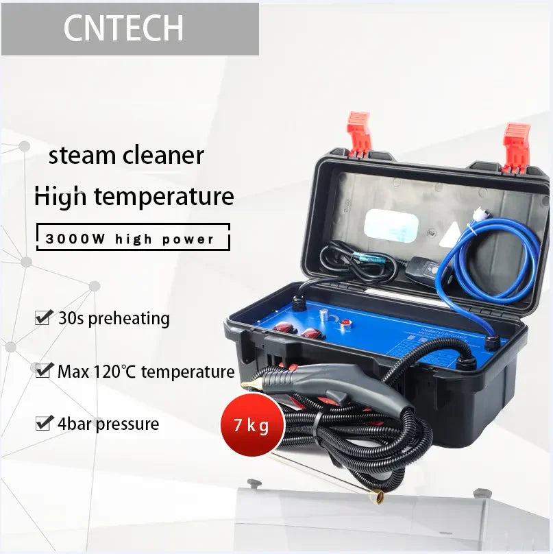 3000W Handheld Steam Cleaner – High-Pressure & High-Temperature Alkaline Disinfection for Kitchen, Car, and Air Conditioning