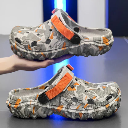 Men’s Clogs & Sandals – Camouflage Garden Shoes, Outdoor Flip Flops & Home Slippers