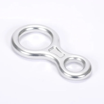 Aluminum 8 Shape Carabiner - Rock Climbing Rigging Descender, Belay Device, Abseiling 35kN Eight Ring Xinda Downhill Equipment