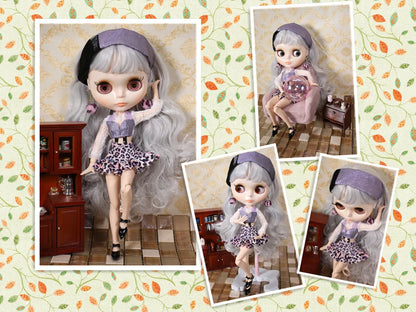 ICY DBS Blyth Doll – 1/6 BJD Customized Nude Joint Body, White Skin Glossy & Matte Face, 30cm Girl Toy Gift