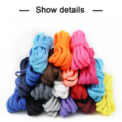 Oval & Semicircle Sneakers Shoe Laces – Classic Woven Round Shoelaces for Adult Unisex Casual & Sports Shoes