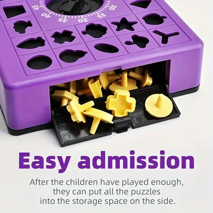 Timing Puzzle Game – Exciting Finger Shape Matching Board with Pop-Up Mechanism, Educational Concentration Game
