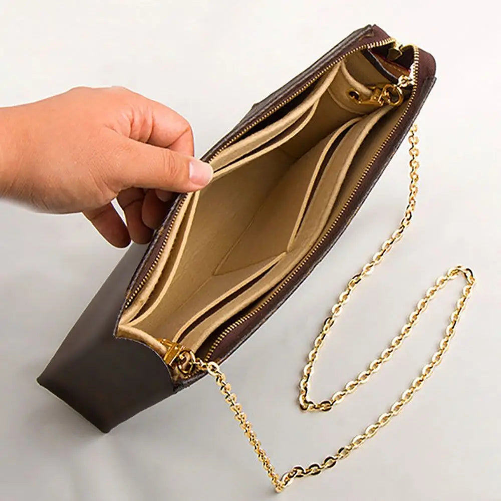 Felt Insert Bag — Durable Portable Purse Liner for Storage & Organization