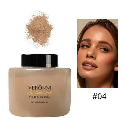 Banana-Shaped Loose Powder – Pore-Reducing, Long-Lasting Matte Finish Natural Face Makeup Powder