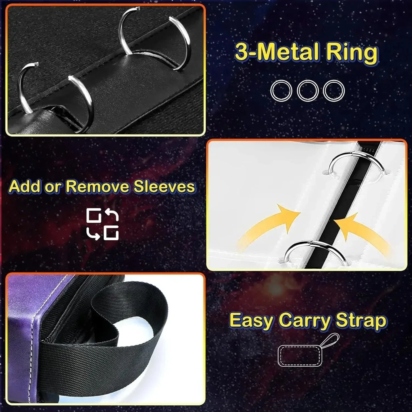 2025 Pokémon Card Album – 400pcs & 900pcs PU Zipper Collection Book for Cards, Photo Storage, Kids’ Toys & Gifts