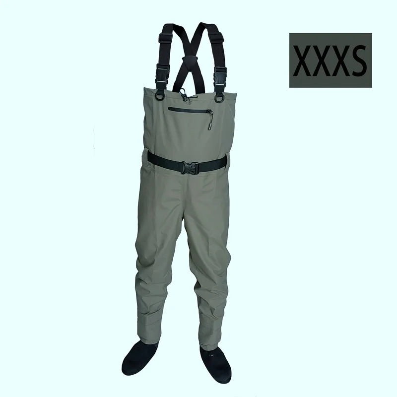 Fly Fishing Waders for Kids & Adults – Neoprene Foot, Quick-Dry, Waterproof & Breathable for Men, Rafting & Hunting