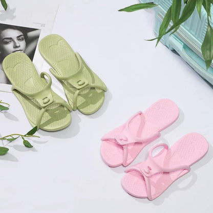 2024 Summer Foldable Travel Slippers for Men & Women – Lightweight EVA Non-Slip Beach & Indoor Soft Slides Sandals