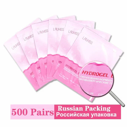 50/200/500 Eyelash Extension Patches — Style Under Eye Pads & Stickers for Grafted Lashes