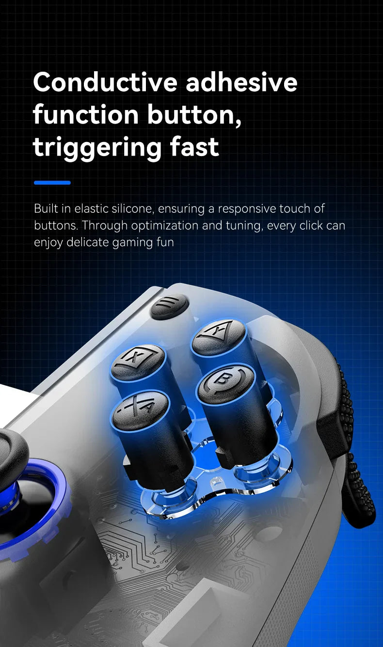 BSP-D11 Stretching Wireless Game Controller – Compatible with SWITCH, Android, iOS, PS3, PS4, XBOX, and Tablet for Gamepad Streaming