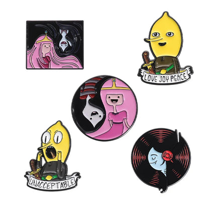 Cartoon Anime Character Enamel Pins – Cute Little Monk Brooches Lapel Badges, Funny Jewelry Gift for Friends