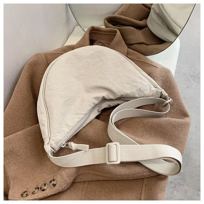 Casual Nylon Hobo Crossbody Bag for Women – Shoulder, Half Moon, Tote Travel Shopper & Purses