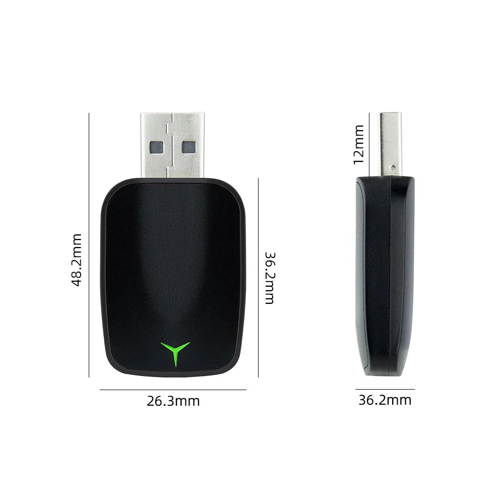 New 2-in-1 Wired to Wireless CarPlay & Android Auto Adapter – Smart Box with 5GHz WiFi, Fast Plug & Play Connection