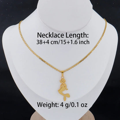 Luxury Gold Stainless Steel Letter Necklace – Minimalist Women’s Jewelry for Daily Wear & Gift