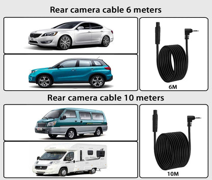 10'' 4K Mirror Dash Cam with GPS & WiFi – Dual Lens Car DVR, IPS Screen, Rearview Streaming Recorder