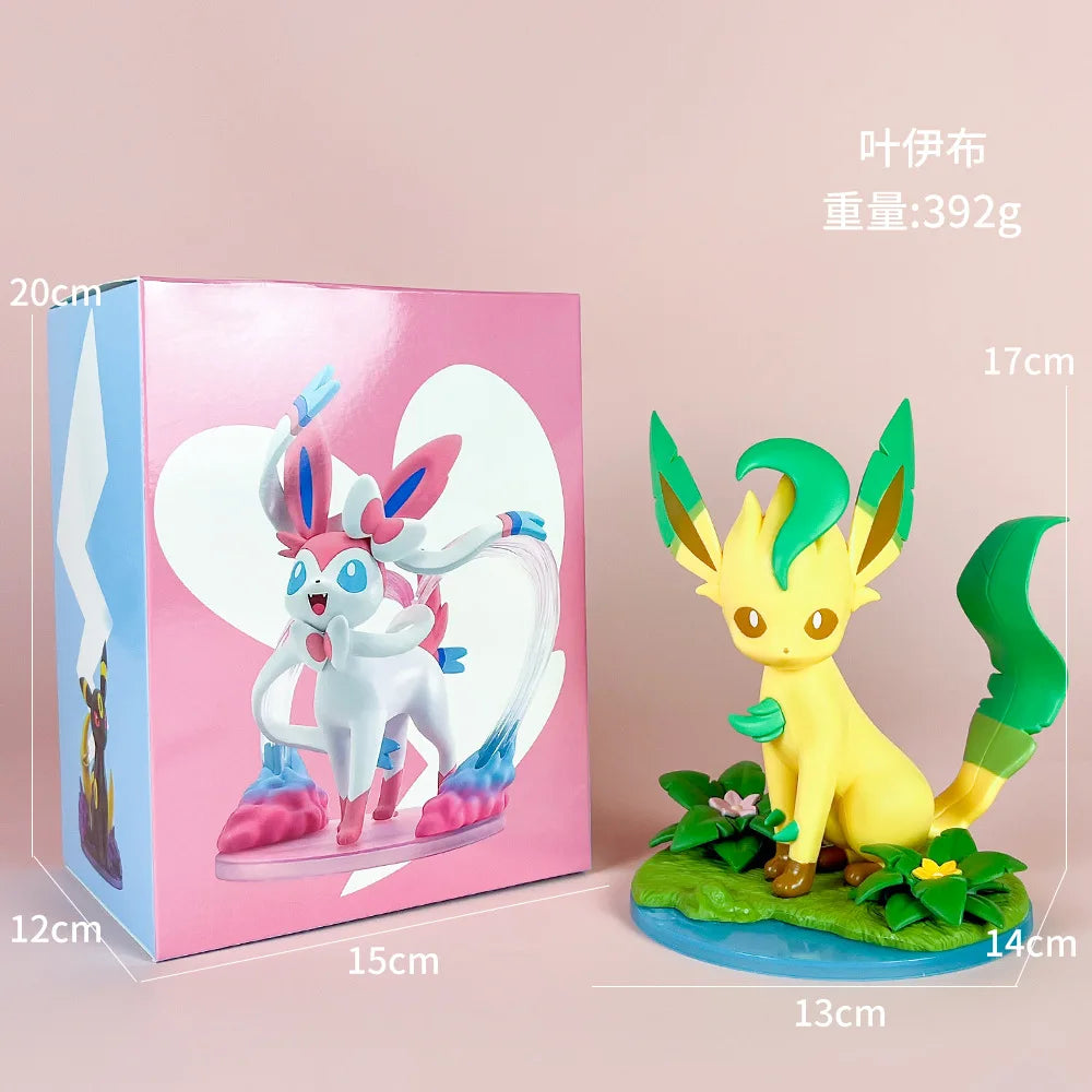 Anime Pokemon Figures – Sylveon, Umbreon, Leafeon Cute Statue Models for Tabletop Collection & Girl’s Birthday Gift