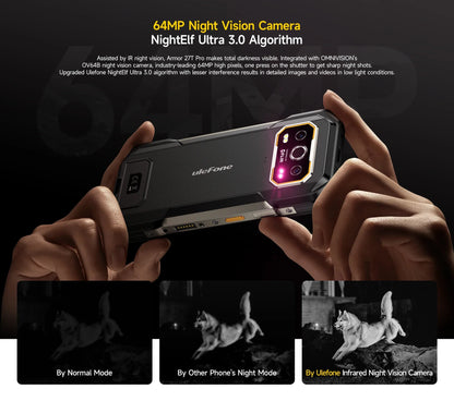 Ulefone Armor 27T Pro 5G Rugged Phone - 10600mAh, Android 14, 50MP+64MP Night Camera, 6.78" Display, 24GB+256GB, NFC