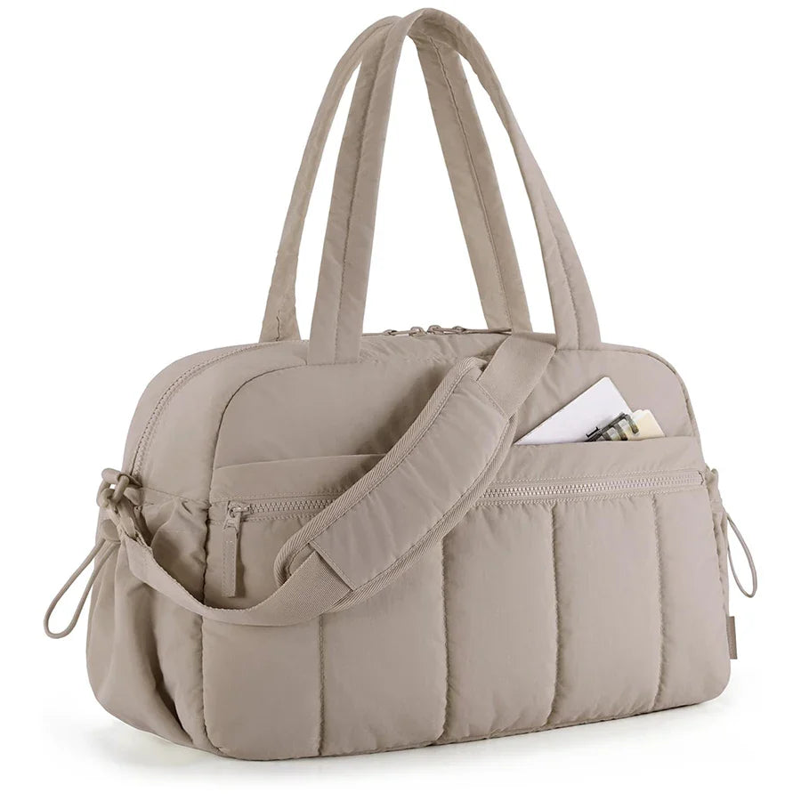 Women's Travel Duffel Bag - Waterproof Luggage with Dry Wet Separation, Gym & Weekender Bag, Cabin Bag