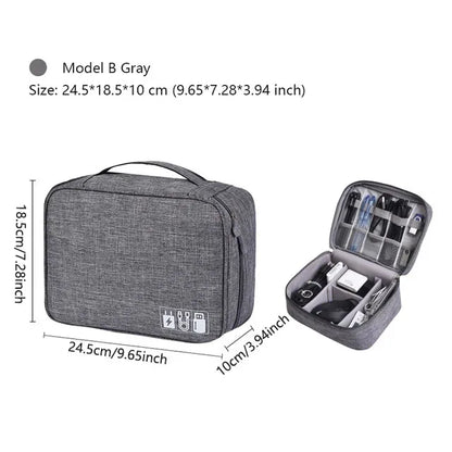 Waterproof Travel Cable Organizer Bag – Portable Digital Storage Pouch for Electronic Accessories