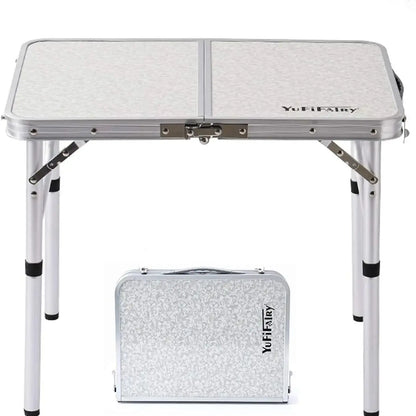 Outdoor Portable Foldable Table – Ultralight Aluminum Camping & Picnic Table with High Bearing Capacity for Nature Hikes