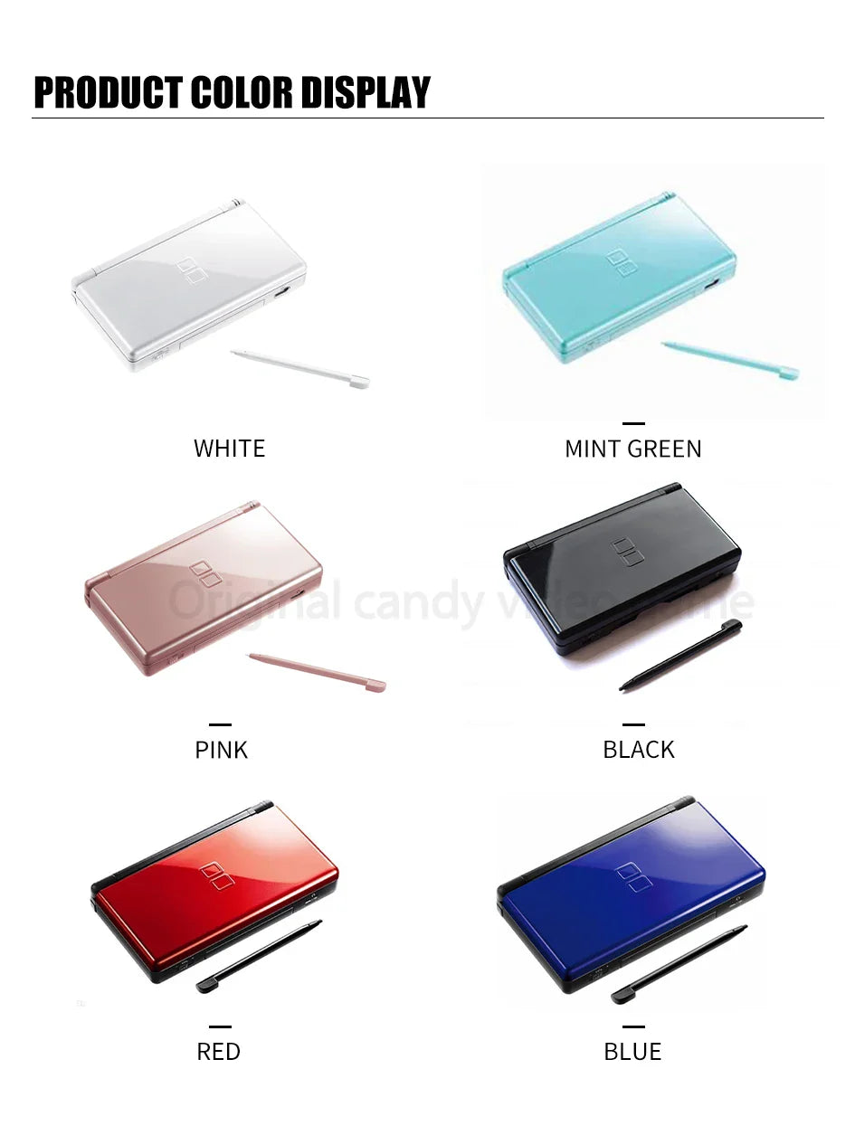 Original Nintendo DS Lite Game Console – Palm Game with Game Card & 32GB/64GB/128GB Memory Card, Mini Ultra