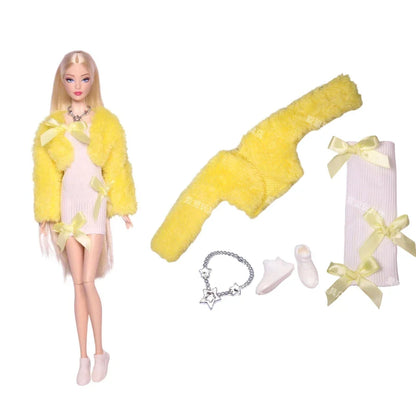 Doll Clothes for 30cm Barbie – Skirt, Outerwear, Pants & Shoes Accessories