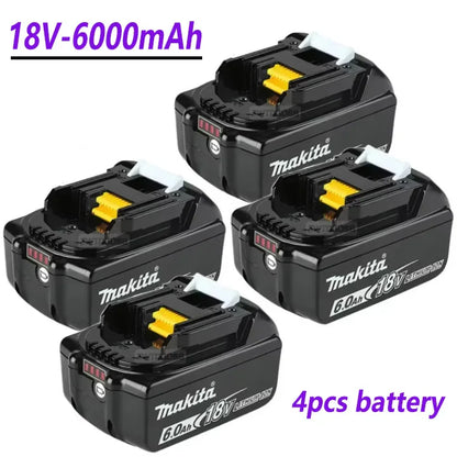 100% Compatible Makita 18V 6000mAh Rechargeable Lithium-Ion Battery – Replacement for BL1860, BL1830, BL1850, BL1860B Tools