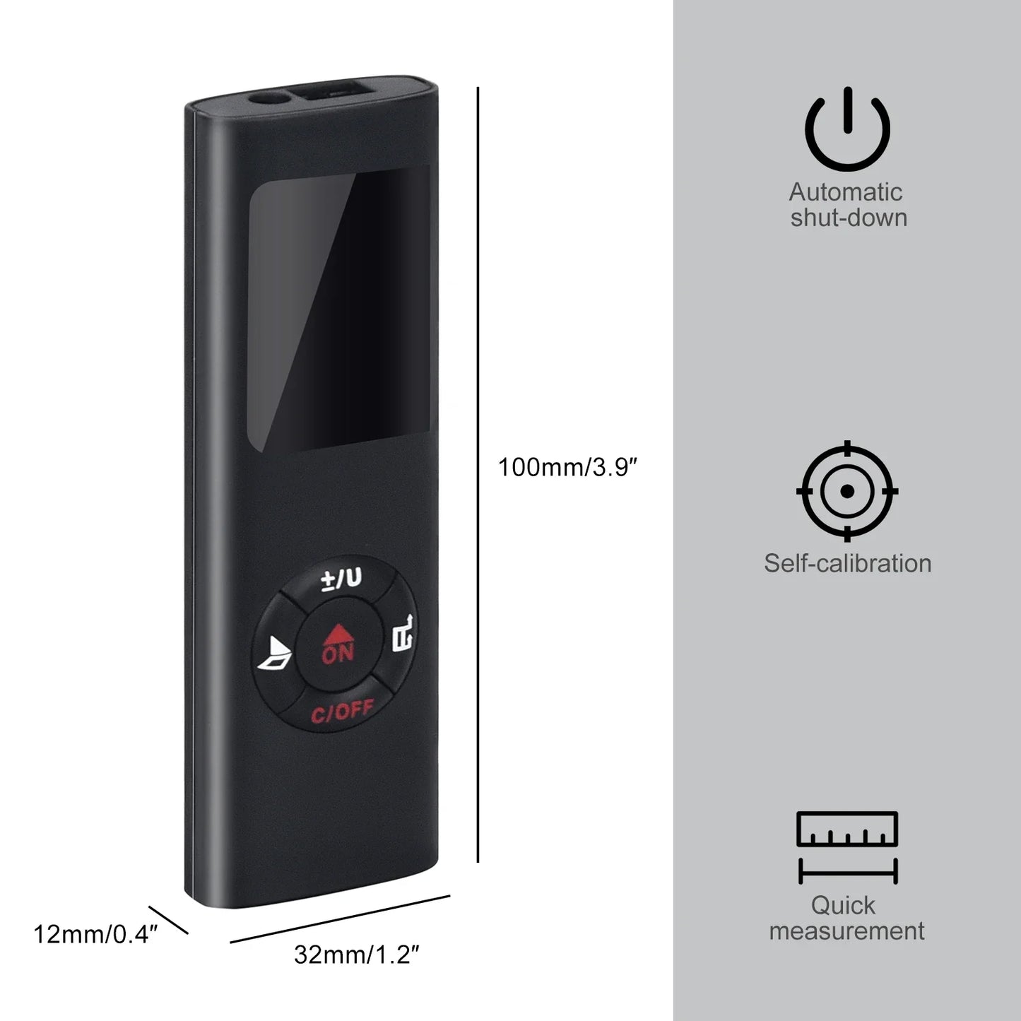 40M/60M Mini Smart Laser Distance Meter | Portable USB Rechargeable Infrared Rangefinder