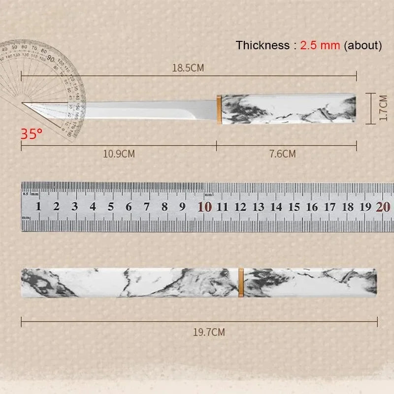 High Hardness Kitchen Knife - Portable Pocket Fruit Knife with Scabbard, Boning Knife for Cooking