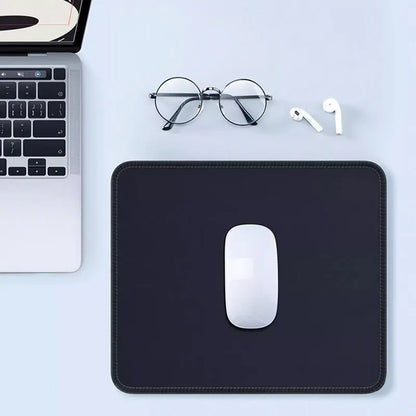 Pure Black Thickened Mouse Pad - Durable Game and Office Desk Mat