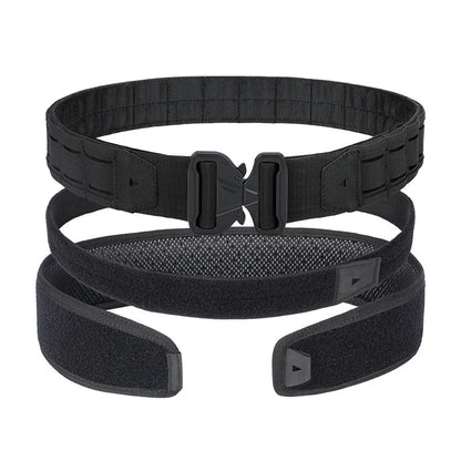 YAKEDA Battle Molle Riggers Belt – Heavy-Duty 3-in-1 Tactical Duty Belt with Anti-Slip Pad & Inner Belt