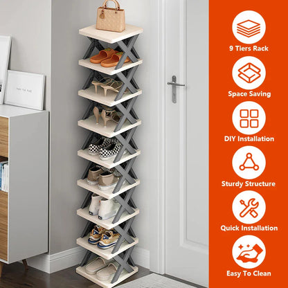 Multi-Layer Detachable Shoe Rack Storage Organizer — Space-Saving Household Shoe Shelf Cabinet