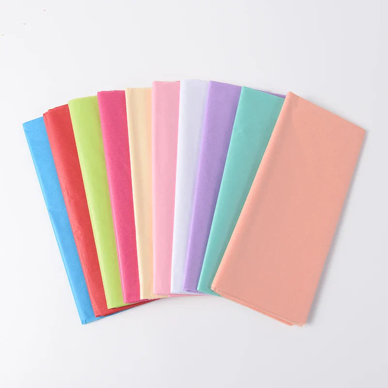 10 Sheets Tissue Craft Paper 500×660MM – DIY Handmade Flower & Gift Wrapping Paper for Wedding, Party & Home Decoration Supplies