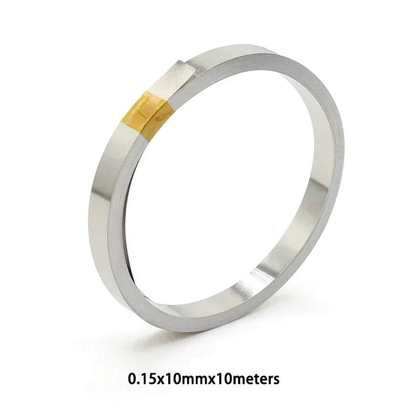 10m Roll 18650 Li-Ion Battery Nickel-Plated Strip – 0.1mm-0.2mm Spot Weld Steel Connector Belt
