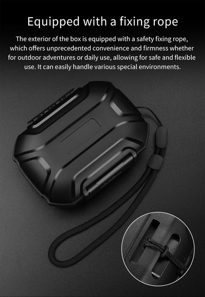 Earphone Accessories Hard Case – Waterproof, Shockproof, Dustproof Portable Storage Bag with Large Capacity