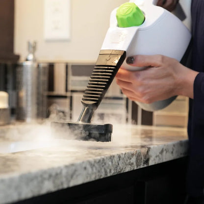 Handheld Steam Cleaner – 6 Accessories Included, Quick Heat-Up, Removes Dirt, Grime & Grease, White