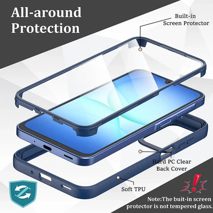 Samsung Galaxy A17–A16–A15–A14–A13–A12–A56–A55–A54–A53–A36–A35 5G Case - 360° Full Body Cover with Built-In Screen Protector