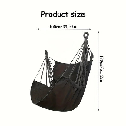 Leisure Fabric Hammock Chair – Outdoor Swing Dormitory Anti-Rollover with Storage Bag