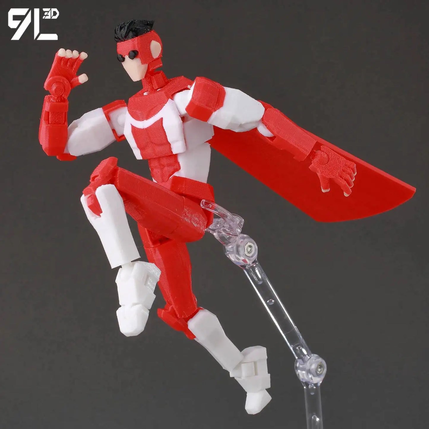 3D Printed Invincible 2.0 Superheroes Action Figures – Multi-Jointed Anime Toy Model Ornaments Gifts