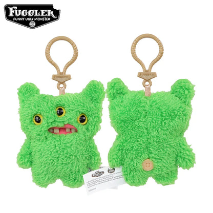 Original Fuggler Tooth Monster Keychain – Cute Wide-Eyed Plush Toy, Funny Ugly Monster Doll Pendant Gift