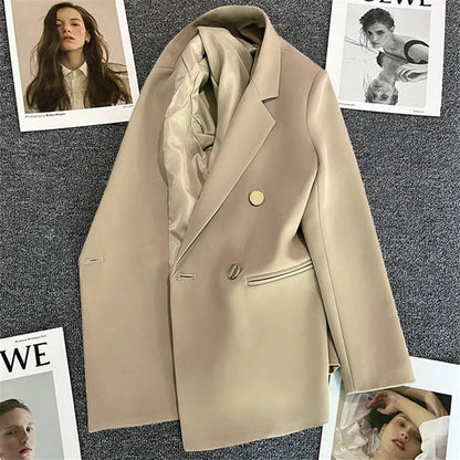 2023 Women's Elegant Single Button Blazer – Slim Fit Long Sleeve Office Jacket for Autumn & Winter