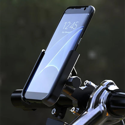 VIKEFON Aluminum Alloy Motorcycle & Bicycle Phone Holder – 4-7 inch Smartphone GPS Handlebar Mount