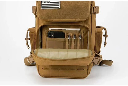 25L/45L Tactical Backpack for Men & Women – Outdoor Hiking Molle Daypack, School & Gym Rucksack with Dual Cup Holders