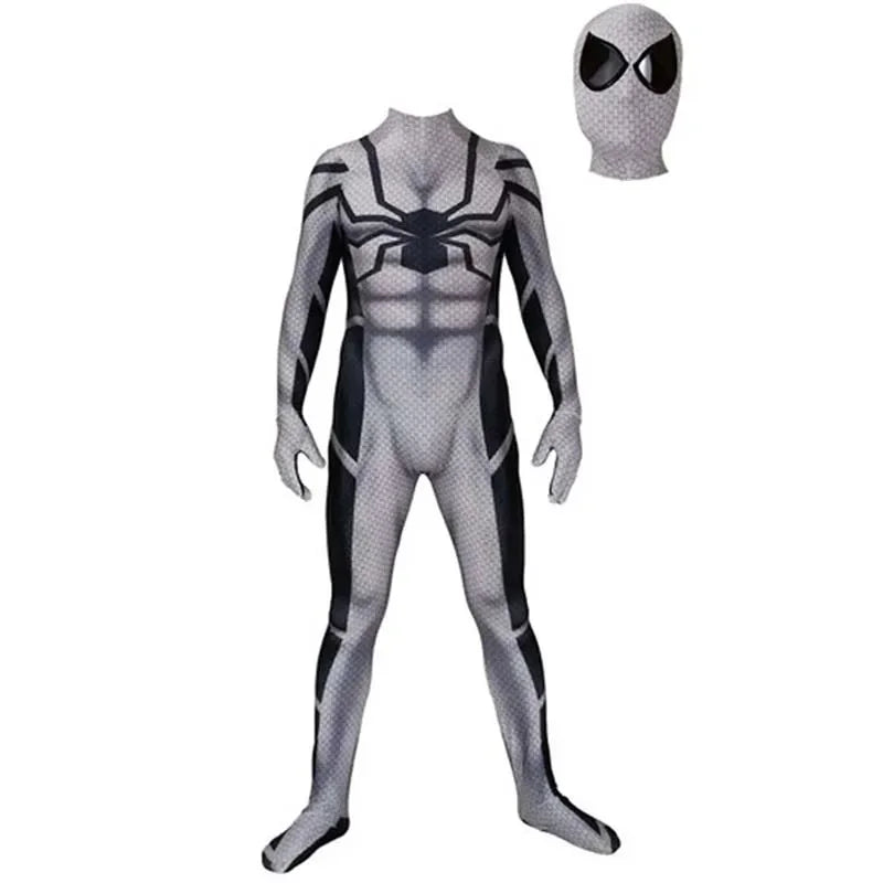 Anime Superhero Cosplay Spider-Man Bodysuit — Miles & Gwen Halloween Carnival Party Couple Costume